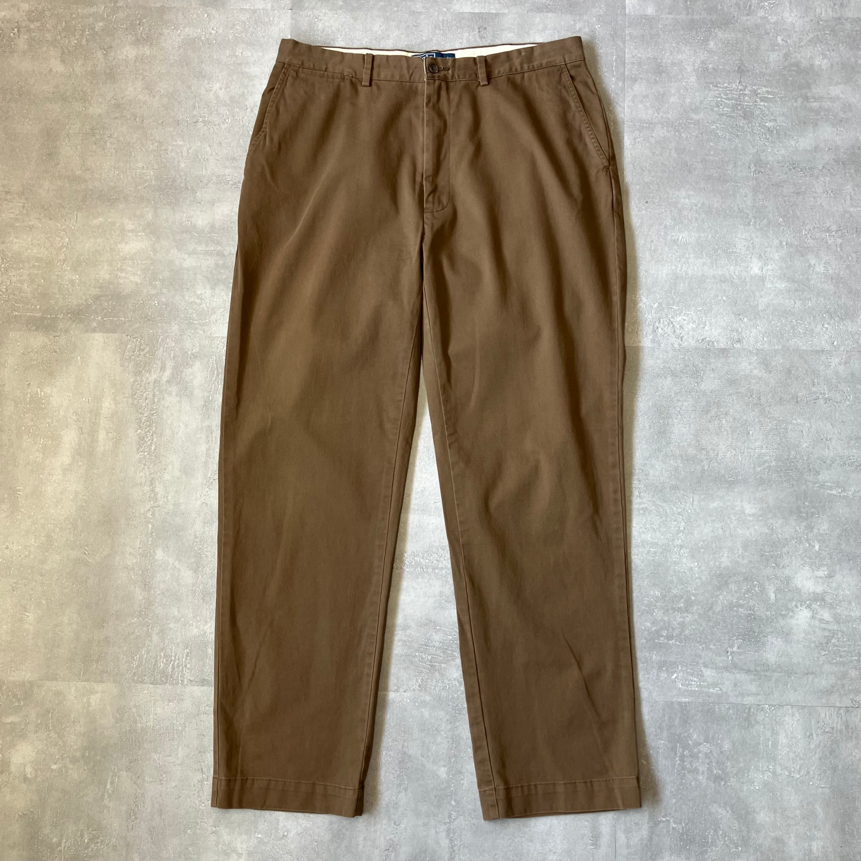 《実寸w35l31》POLO Ralph Lauren ポロラルフローレン チノパン ブラウン No.3471
