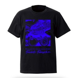 「Run into your sun 2020」T-shirt Black&Blue