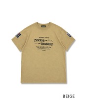 COOLAドライブプリントベーシックTシャツ (BEIGE)　CQ-49002