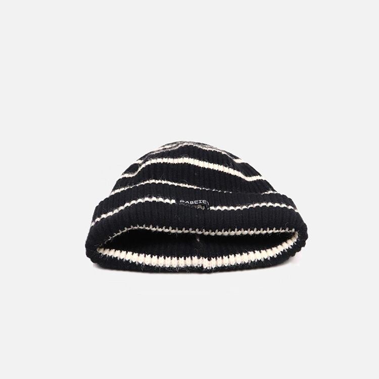 ★PINSTRIPED WOOL KNIT HAT　　　25190