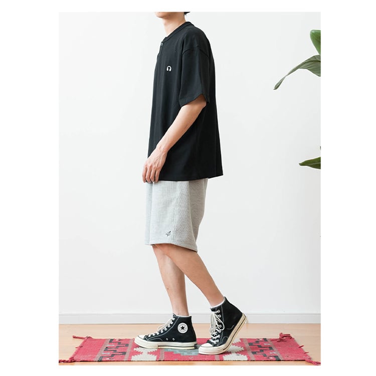 ★HENRY COLOR EMBROIDERY T-SHIRT　18055