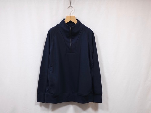 CURLY” DRY FRENCH TERRY HALF ZIP NAVY”
