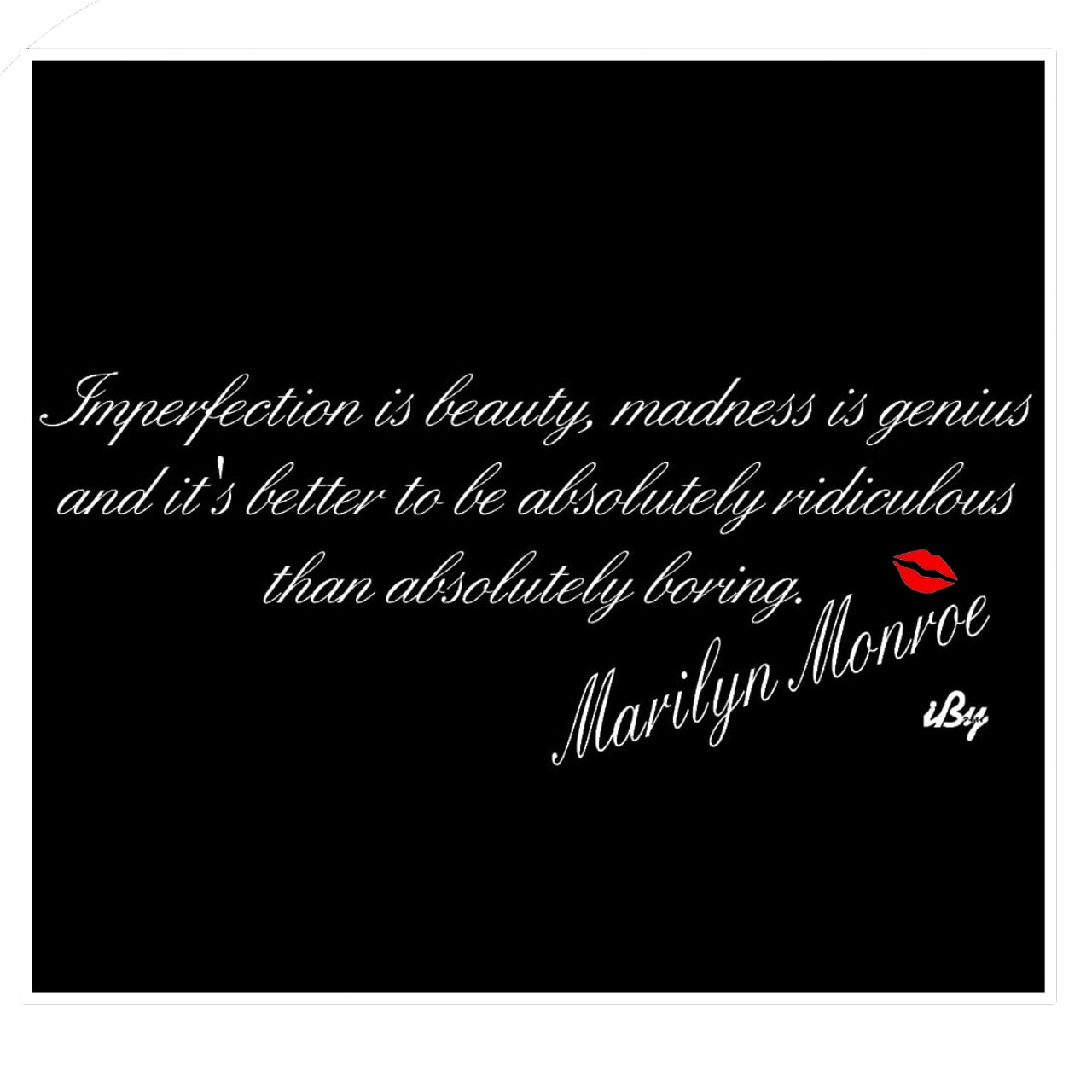 ウォールステッカー マリリンモンロー 名言 白 光沢 ウォールステッカー imperfection シール ペーパー リビング 寝室 子供 部屋