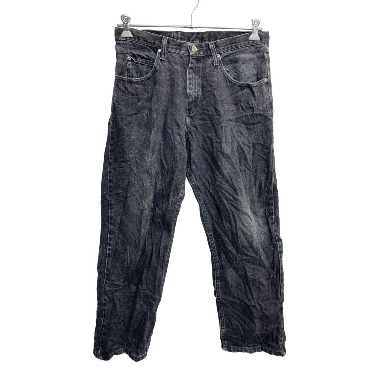 Wrangler デニムパンツ W33 ラングラー リラックスフィット ブラック 