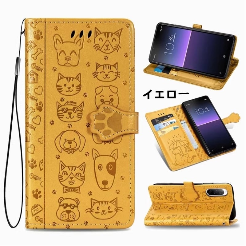 ソニー エクスペリア 10 IV ケース6.0インチ 可愛い猫カバー 猫の爪