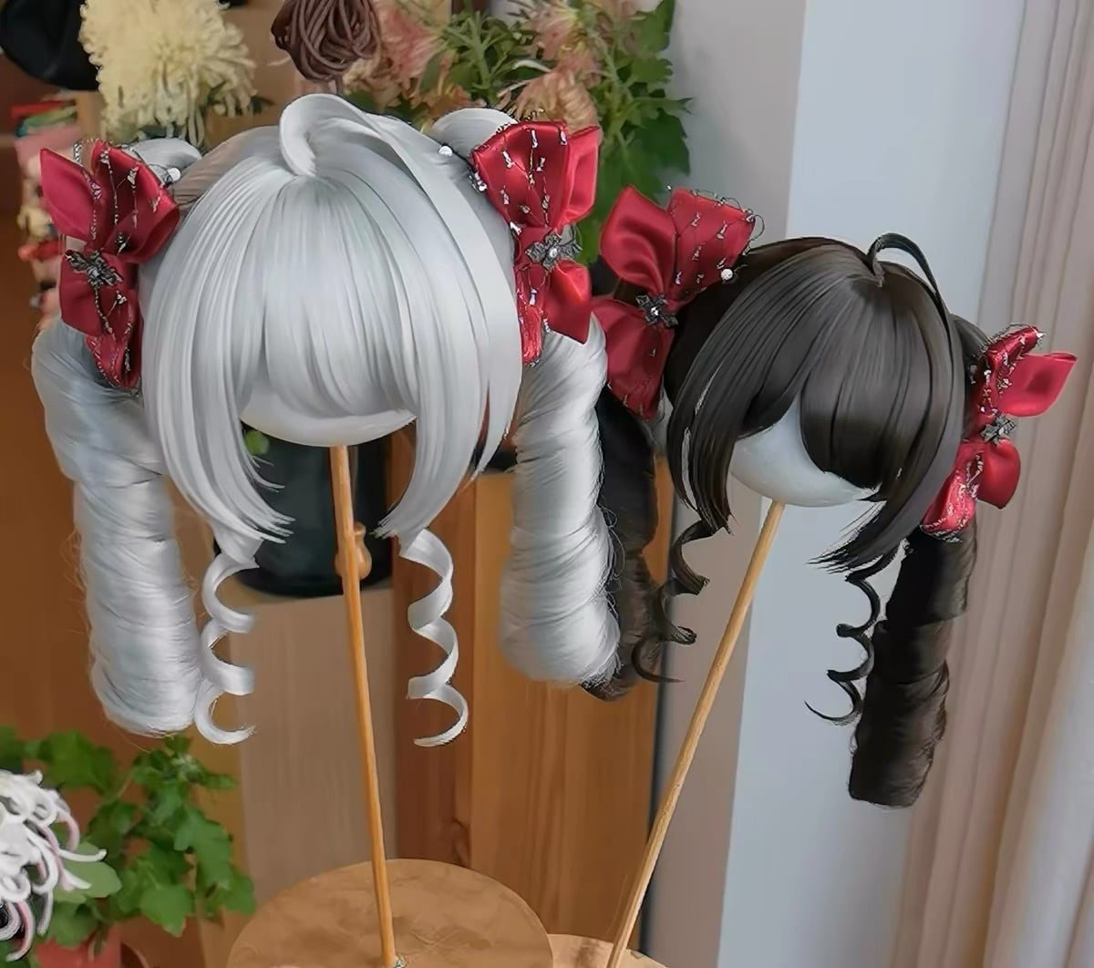 全9色！森森大法 bjd熊妹三分假毛二次元手改毛 セットウィッグ BJD 1/3