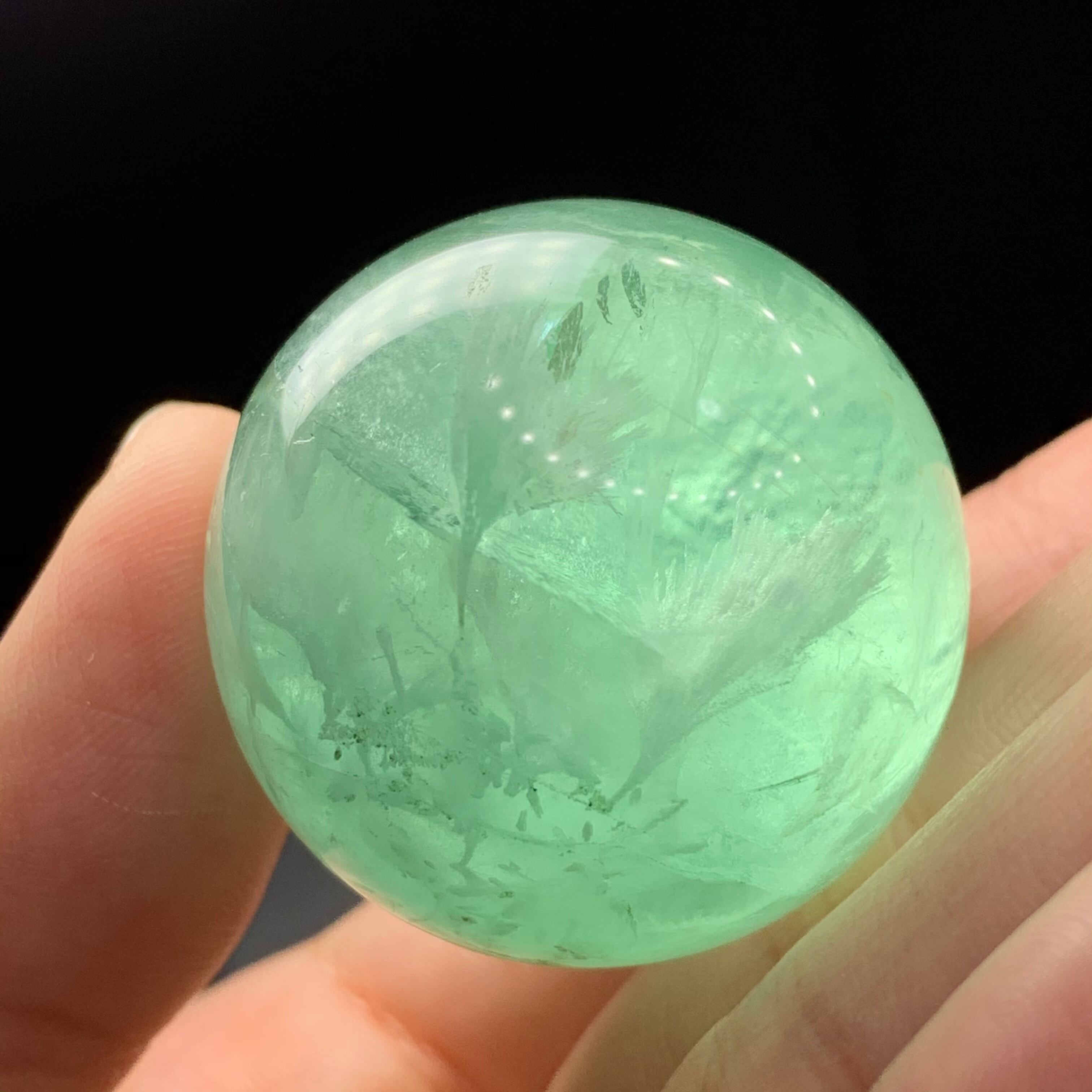 11.エンジェルフェザーフローライトスフィア | Naturaltreasure