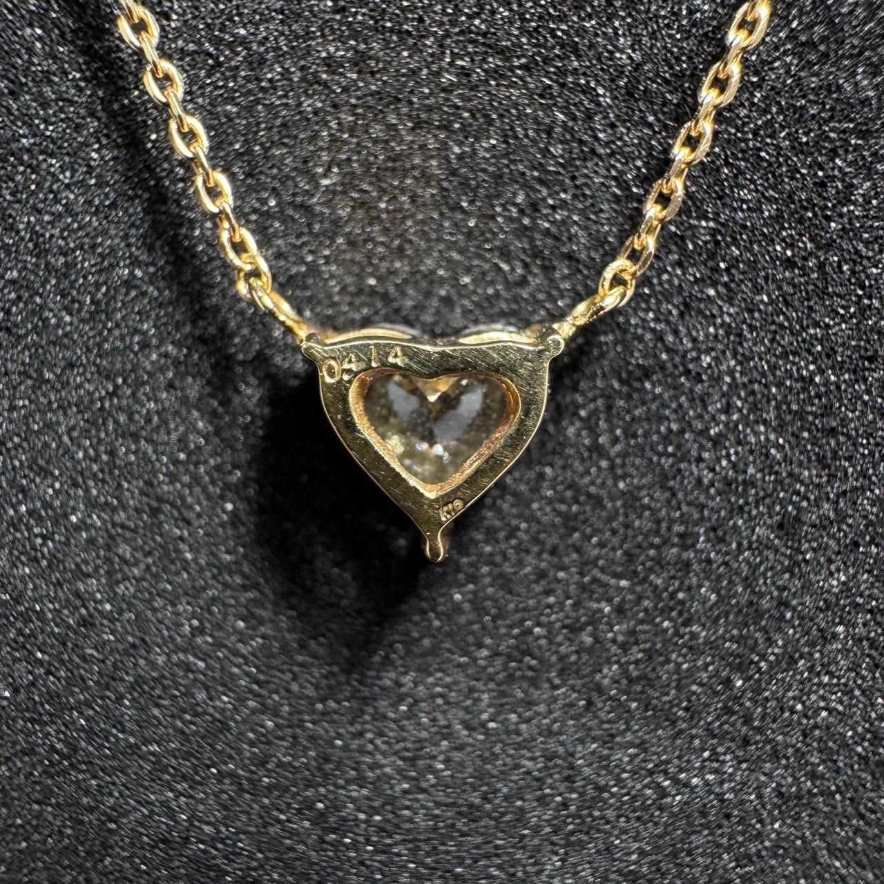 ダイヤモンド ネックレス ハート K10 YG ブラウンダイヤモンド ネックレス ハート | IKEDAジュエリー