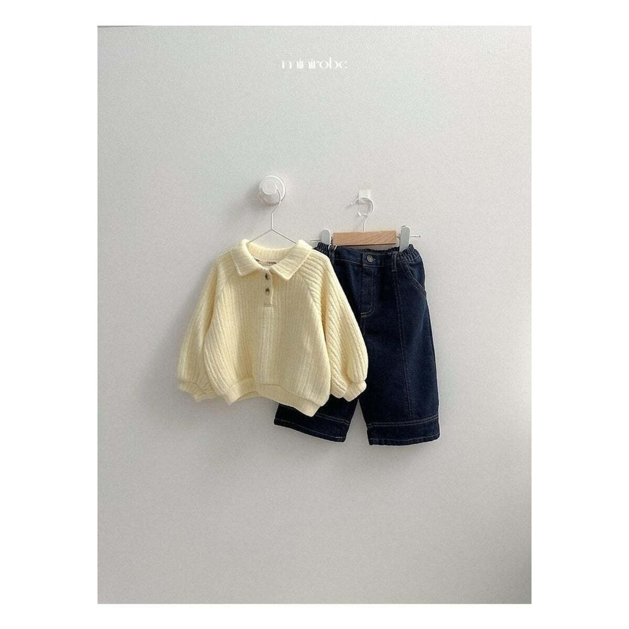 【取寄】minirobe ボーイカラーのスウェット｜冬服｜韓国子供服