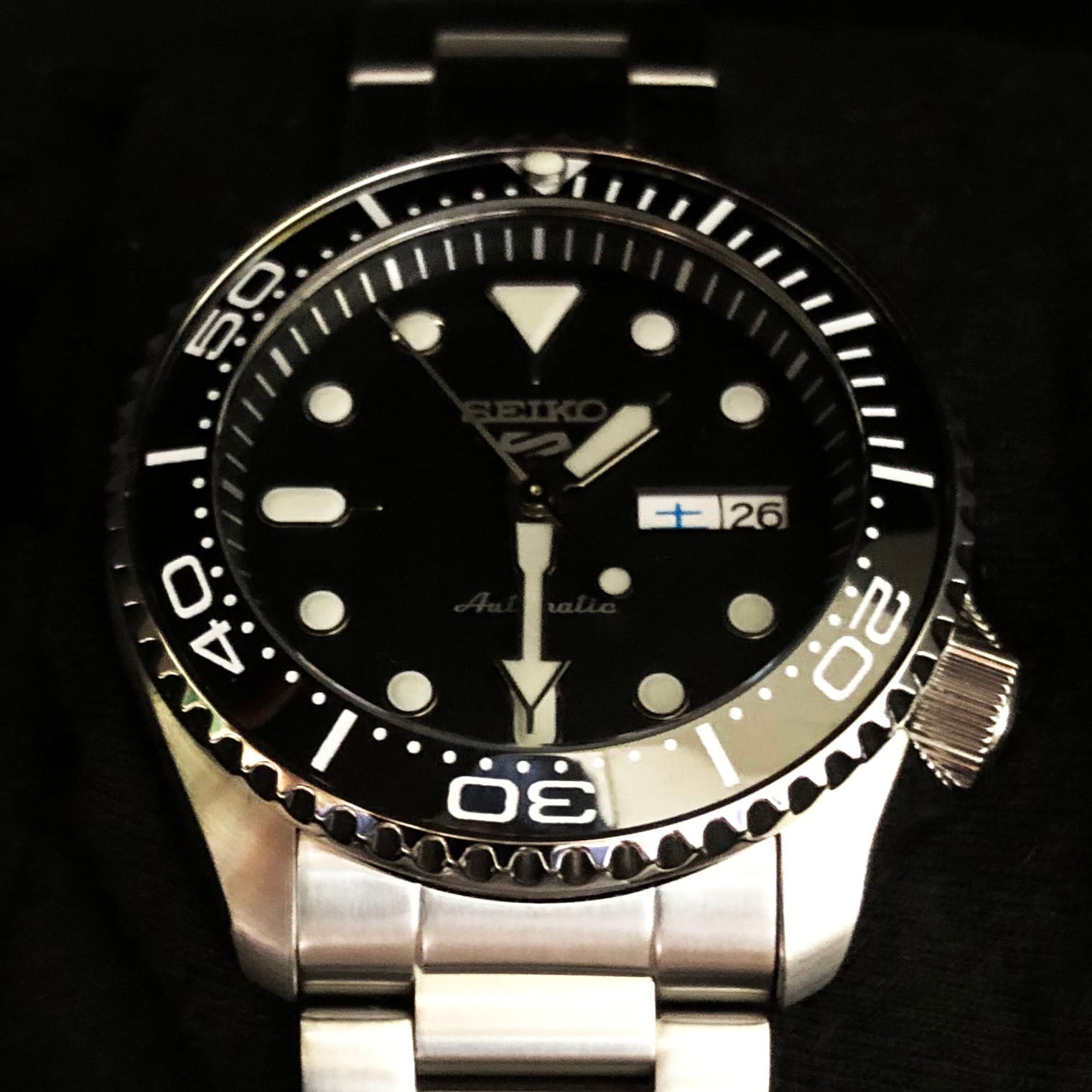 ◆新品◆サファイヤクリスタル　ドーム風防　SEIKO　SKX、SBSA、SRPD