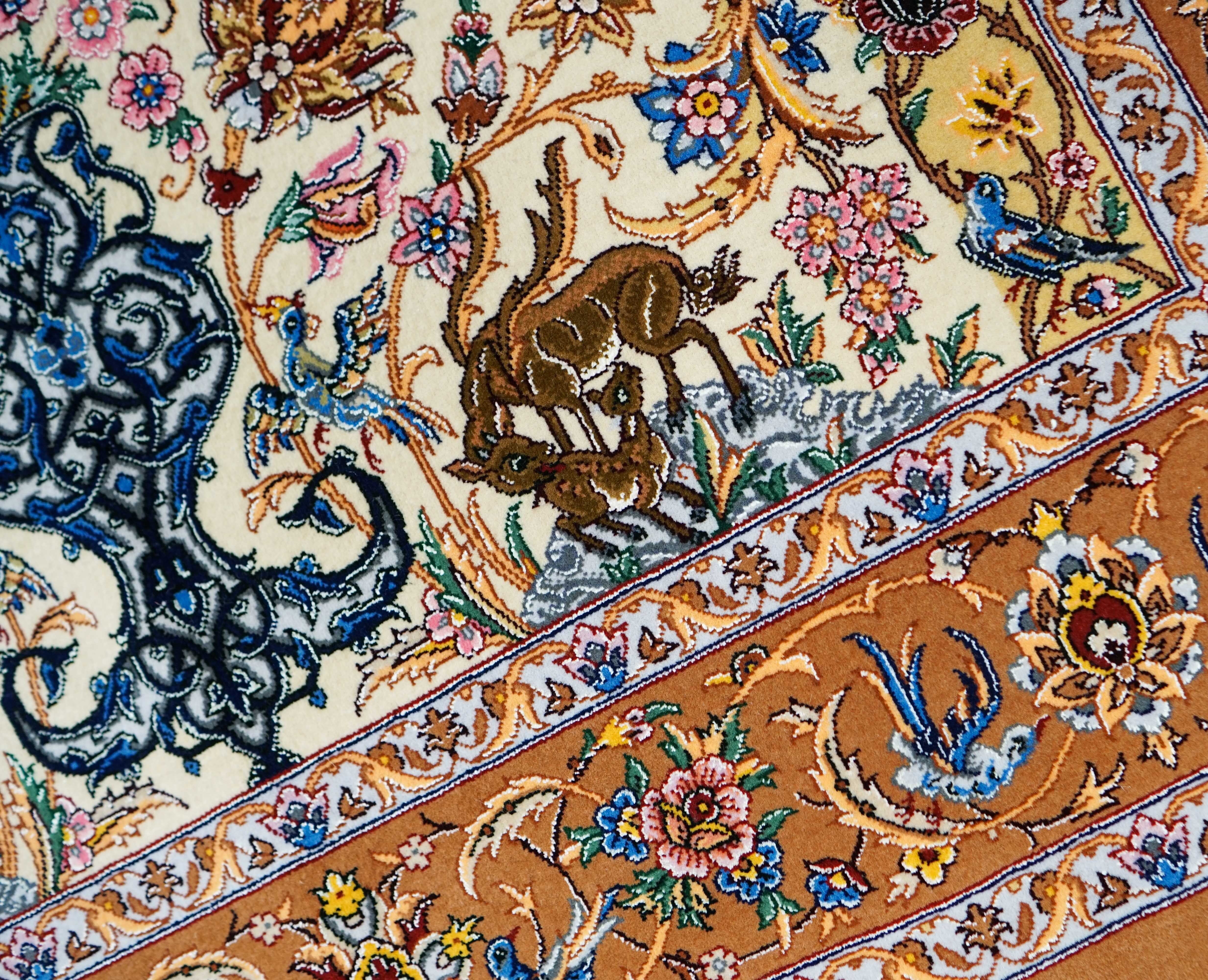 手織り ペルシャ絨毯イスファハン サハラク房 163×110cm | Decorworks