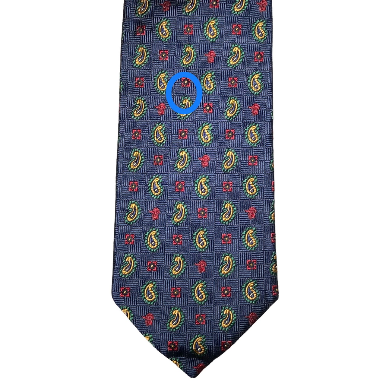 PAUL STUART paisley × "satochan" woven silk tie