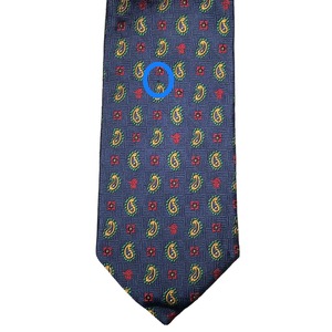 PAUL STUART paisley × "satochan" woven silk tie