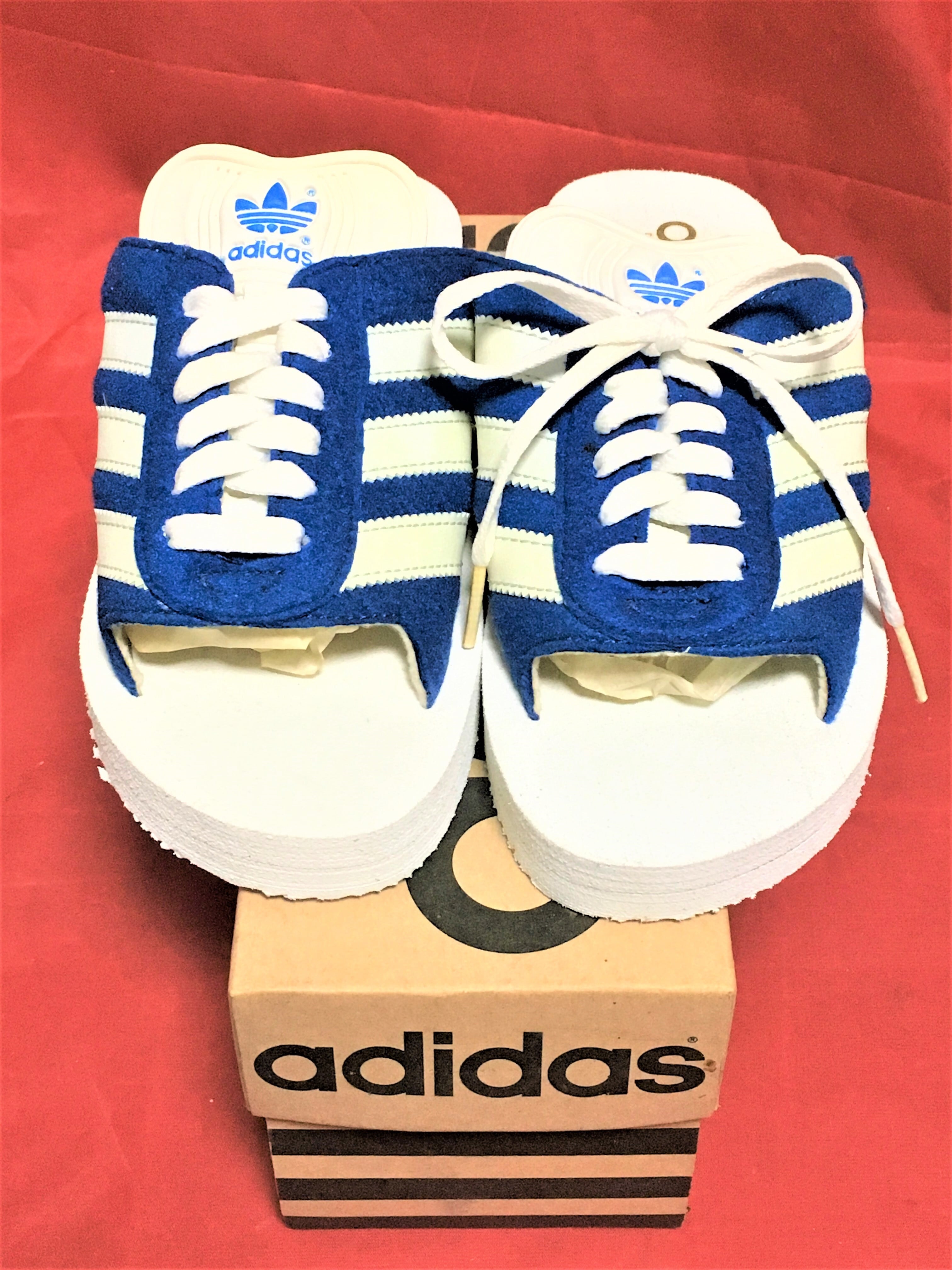 adidas（アディダス）BEACH GAZELLE（ビーチ ガゼル）5 23.5cm 青/白