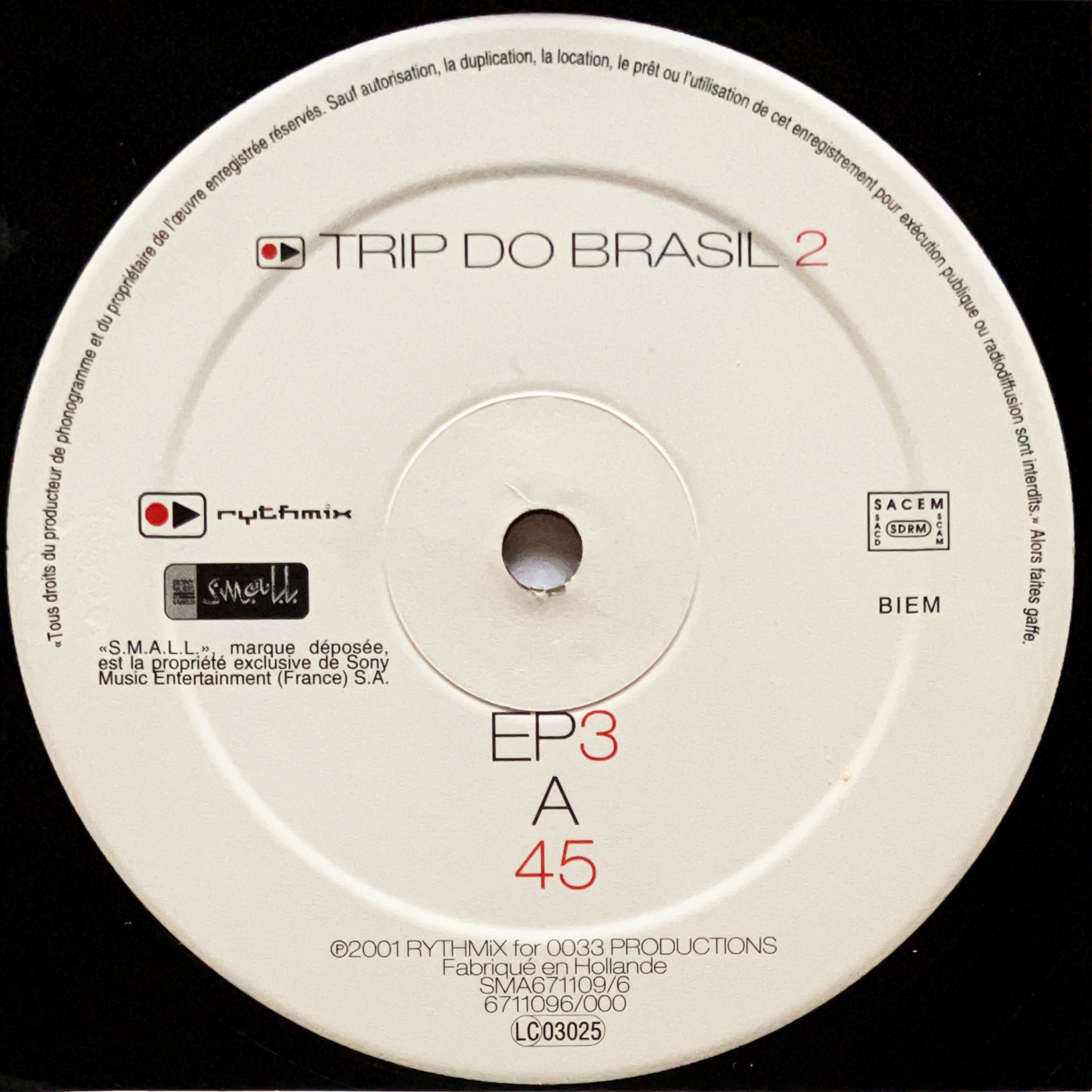 12”】V.A. / Trip Do Brasil 2 - EP3 (Small) (6711096/000) | cpvinyl