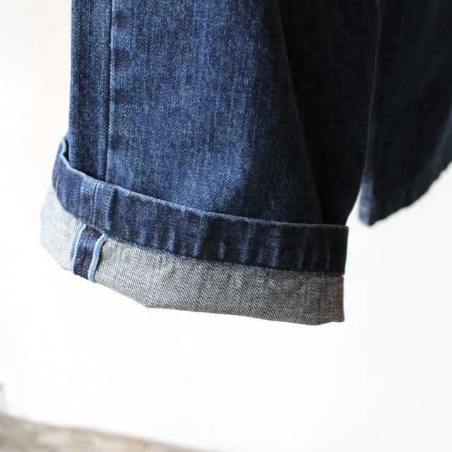 Upscape Audience 青耳セルビッジデニムベイカーパンツ (Indigo wash Upscape Audience 青耳セルビッジデニムベイカーパンツ (Indigo wash