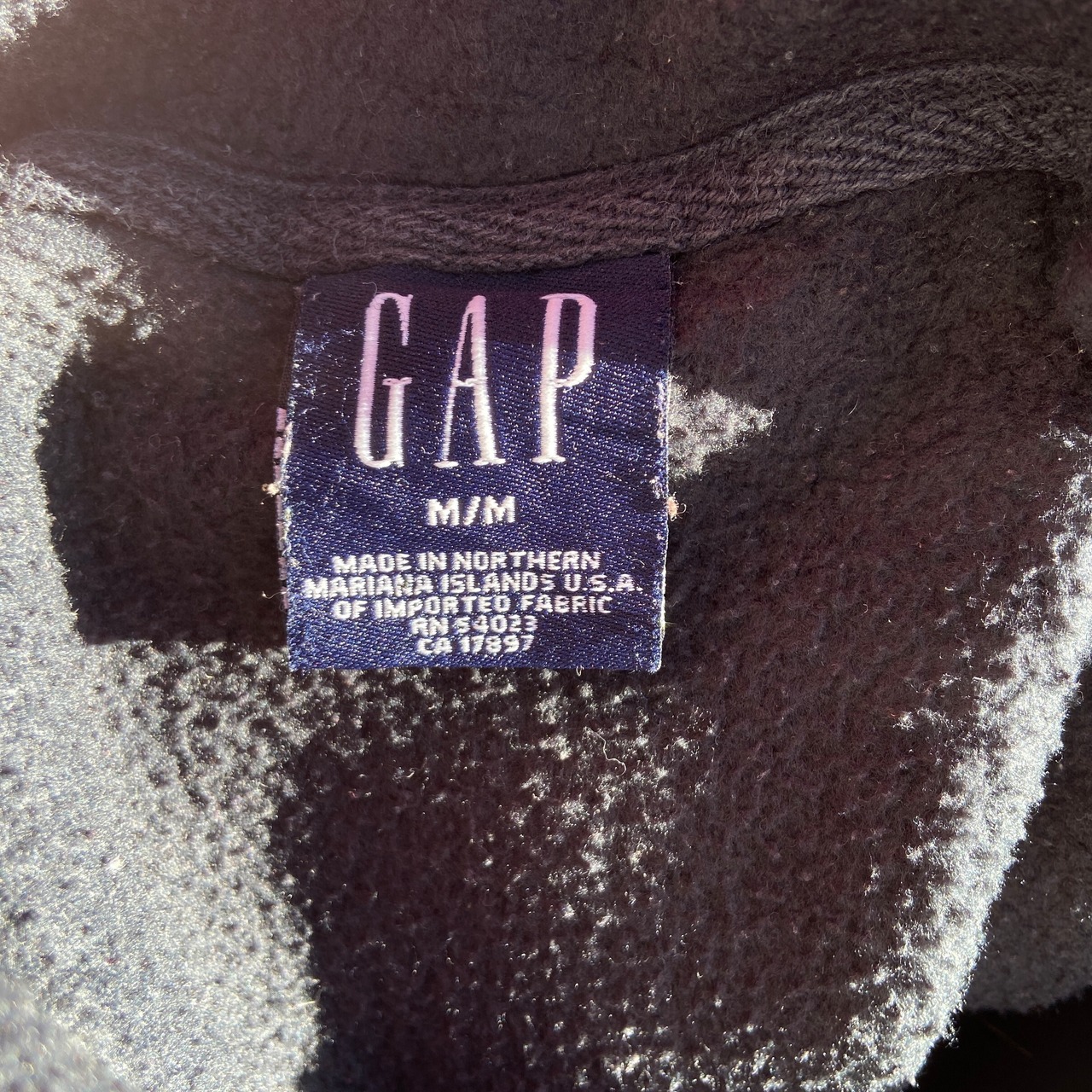 00年代 GAP オールドギャップ ロゴワッペン フリース プルオーバー