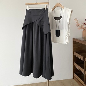 wrap asymmetrical long skirt　J00423