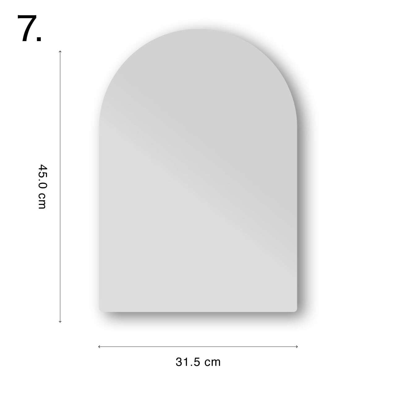 Newデザイン》文字なしウェーブミラー 軽量 割れない 賃貸OK / LINSL