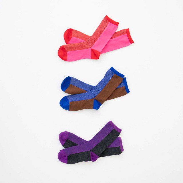 プリット prit バイカラーストライプソックス(P00662)全3色