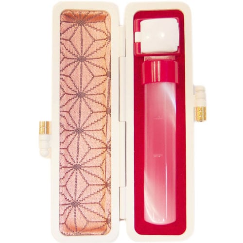 彩印-sign-【鬼滅柄麻の葉模様】12mm丸印鑑（姓または名）