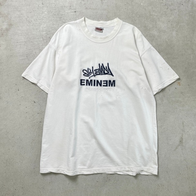 00年代 EMINEM THE COLLECTION エミネム Tシャツ ロゴ刺繍 メンズXL Eminem Tシャツ ホワイト