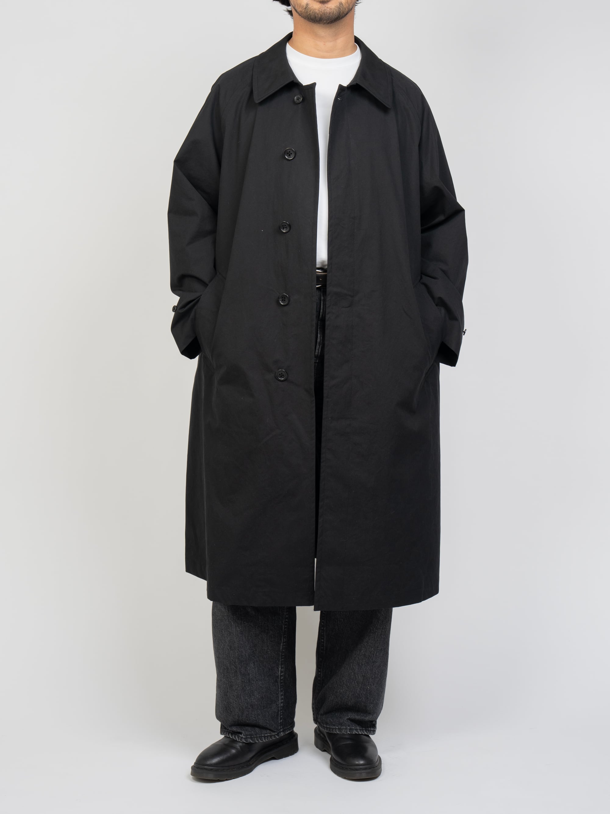 Cotton Bal Collar Over Coat (beige) | OVY