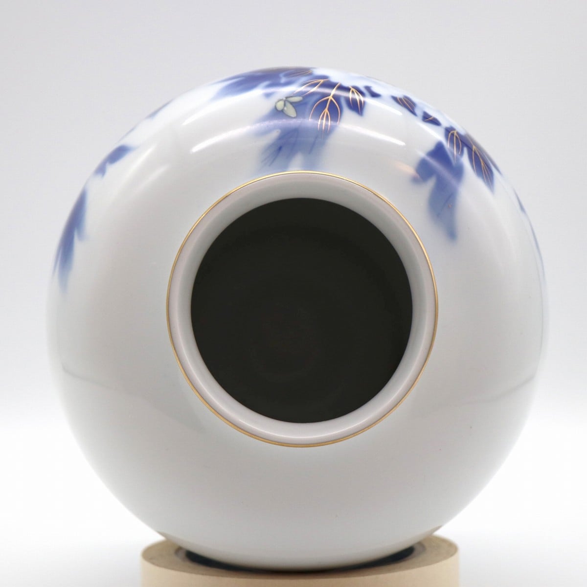 有田焼・深川製磁・壺型花瓶・花器・牡丹・No.200926-015・梱包サイズ