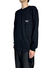 【COMME des GARCONS HOMME】綿天竺ロゴロングスリーブカットソー