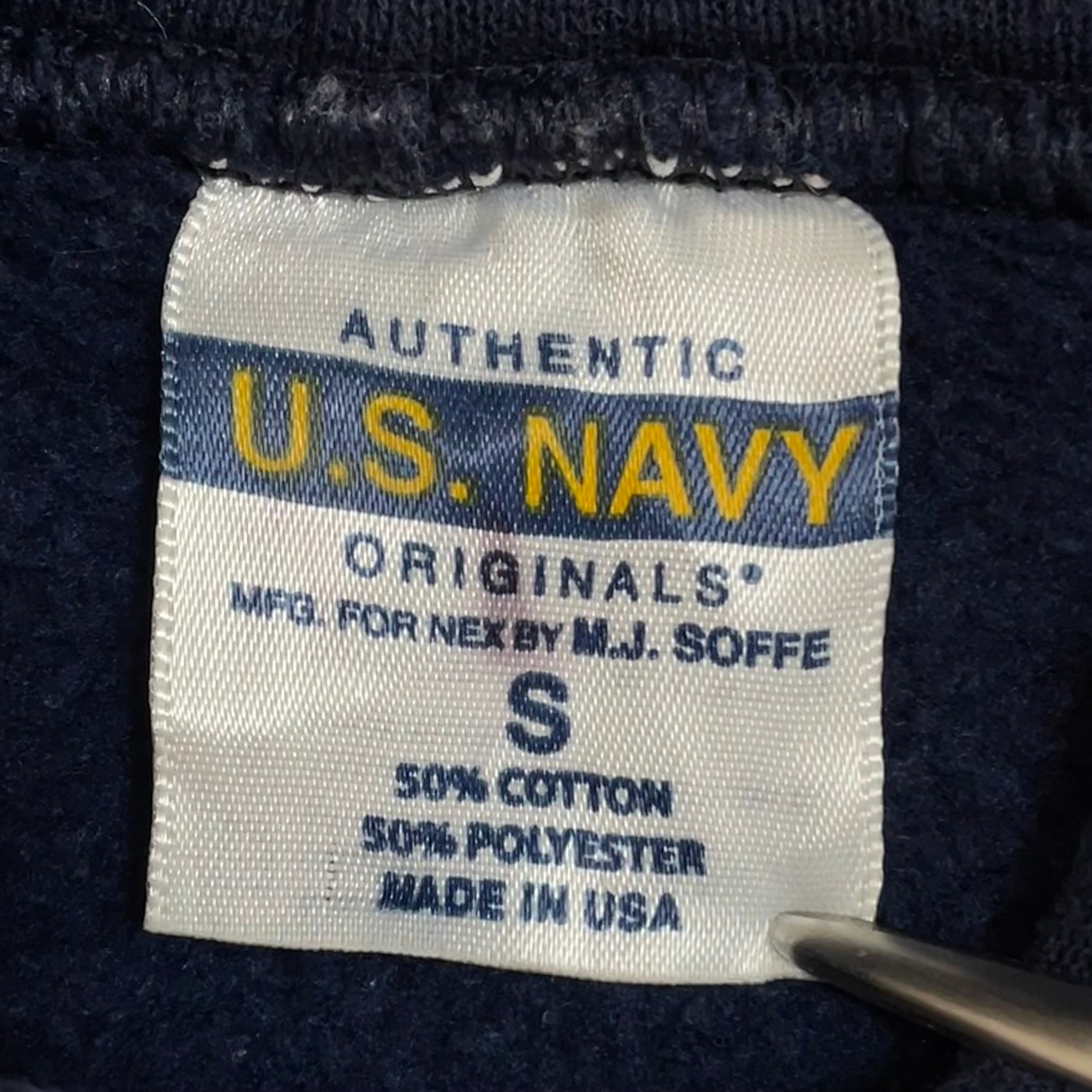 SOFFE】90s USA製 リフレクター付き ロゴ プリント US NAVY バック