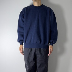 90s Russell Athletic sweatshirt solid navy XL 古着