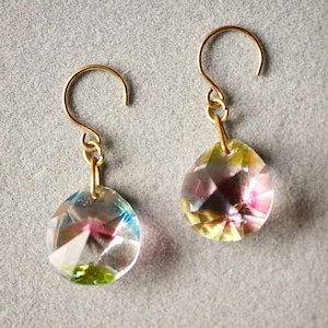 Iris glass earrings