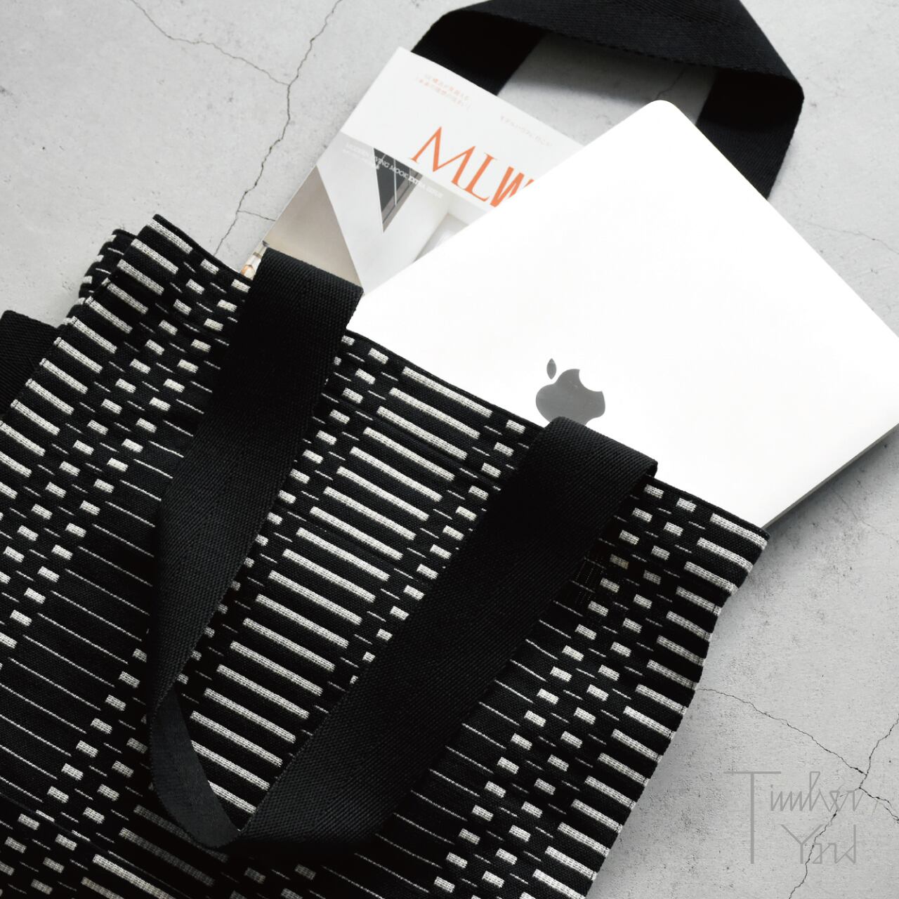 ONLINE限定】Economy Bag / Helios / Black / コットン100％ / マチ