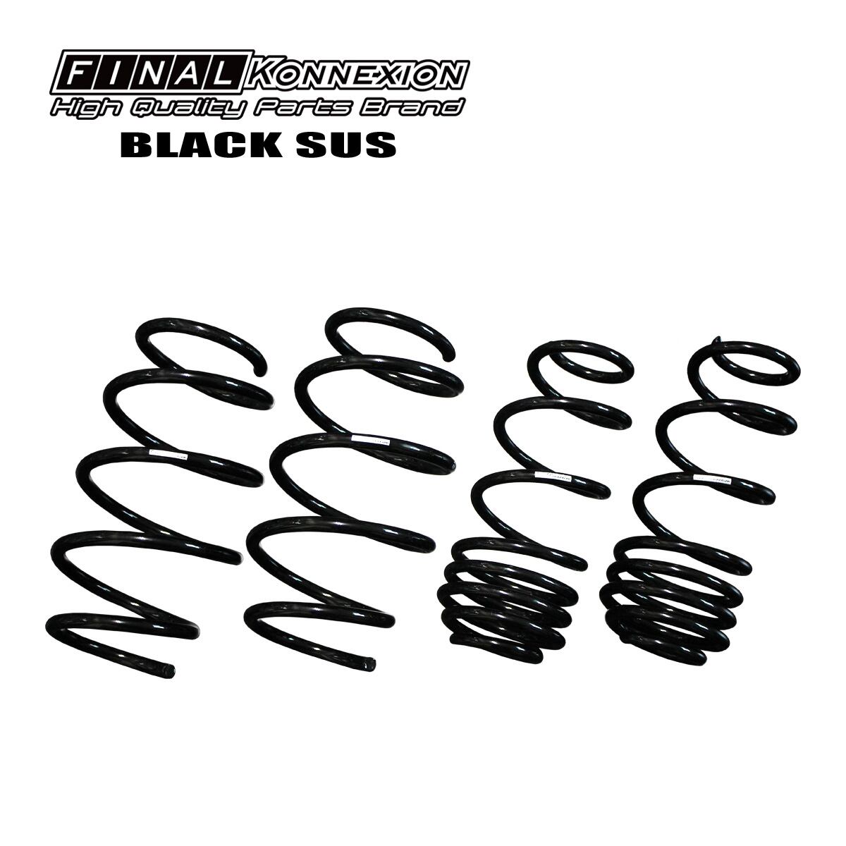 BLACK SUS】 ローダウン スプリングキット HONDA RB3 オデッセイ 2WD