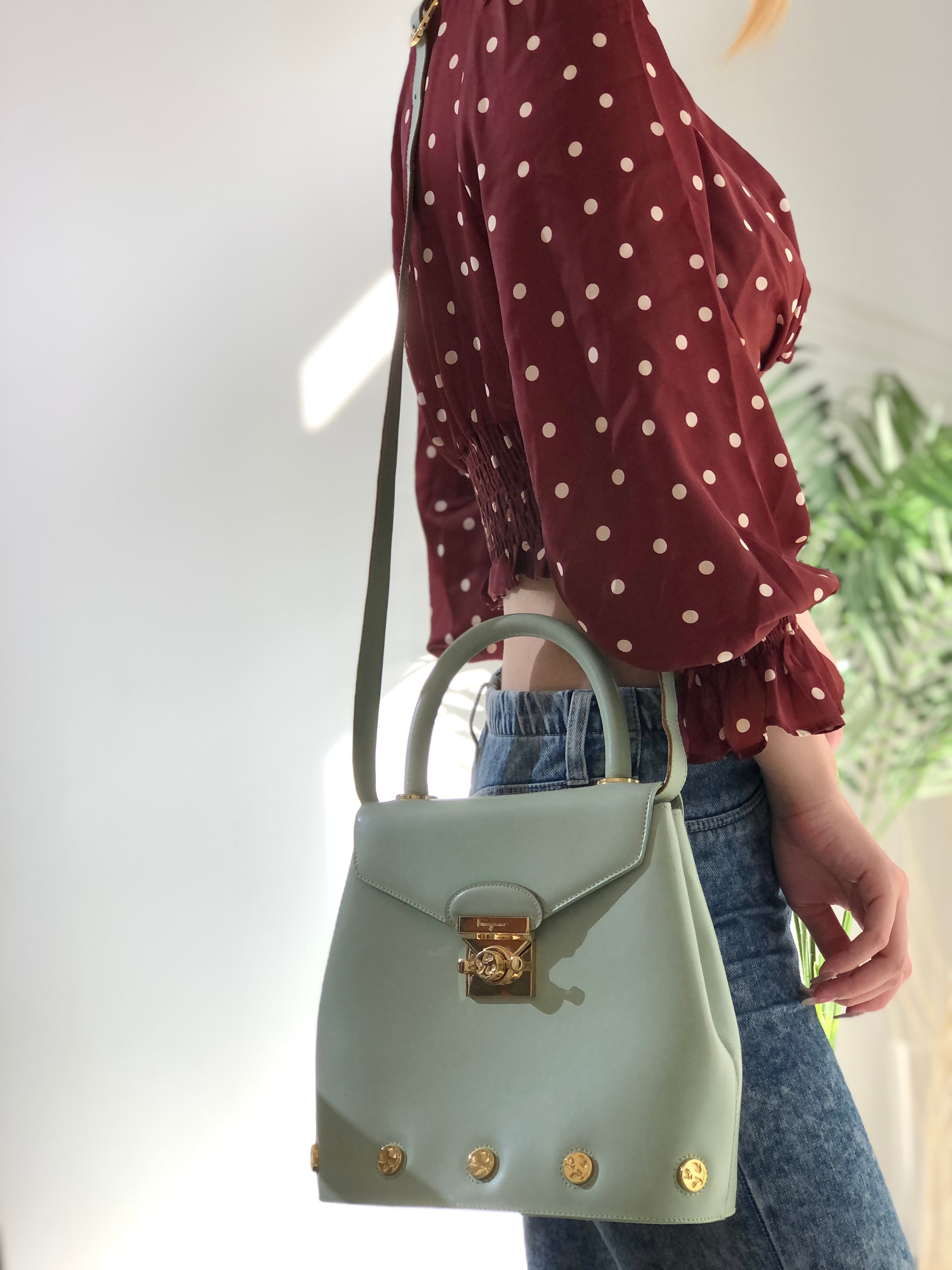Salvatore Ferragamo フェラガモ フロントロック スタッズ ハイヒール  