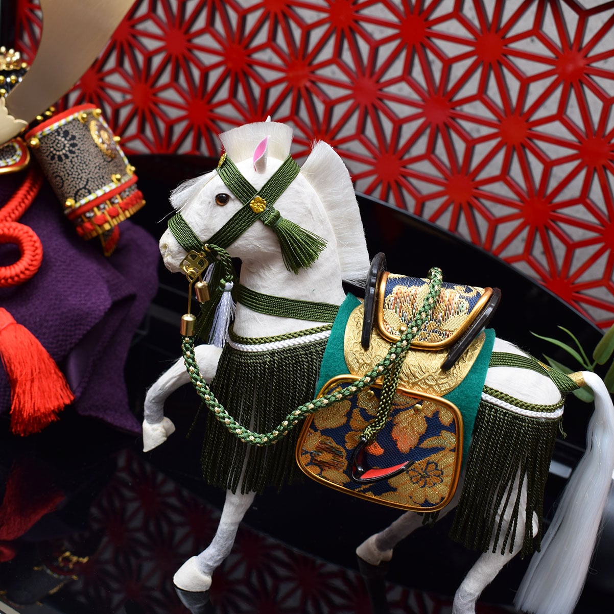 大きな馬の五月人形 御飾馬