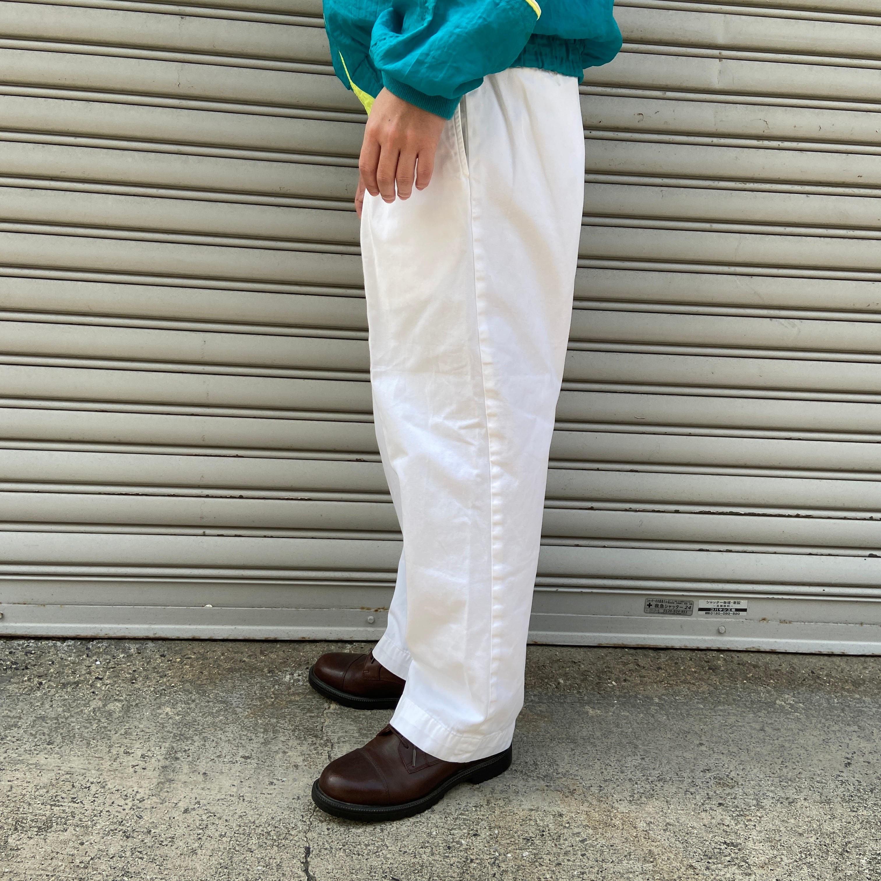 ラルフローレン ANDREW タックチノパンツ ホワイト W32 | 古着屋 Uan