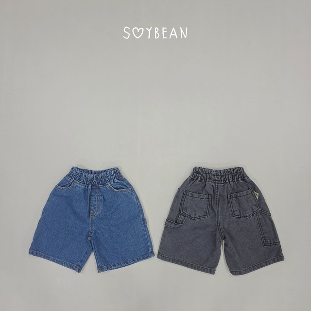 【ﾉﾍﾞﾙﾃｨ＆送料無料】Denim Bermuda shorts / soy bean