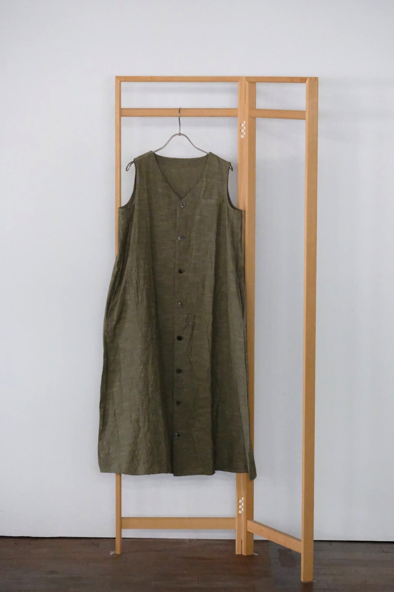 YAMMA 会津木綿会津木綿ジレ風ワンピース AGL-OP | 美工堂 ONLINE SHOP