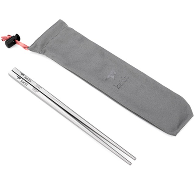 Keith チタン箸 Titanium Portable Solid Square Handle Chopsticks Ti5634
