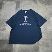 joke print tee navy