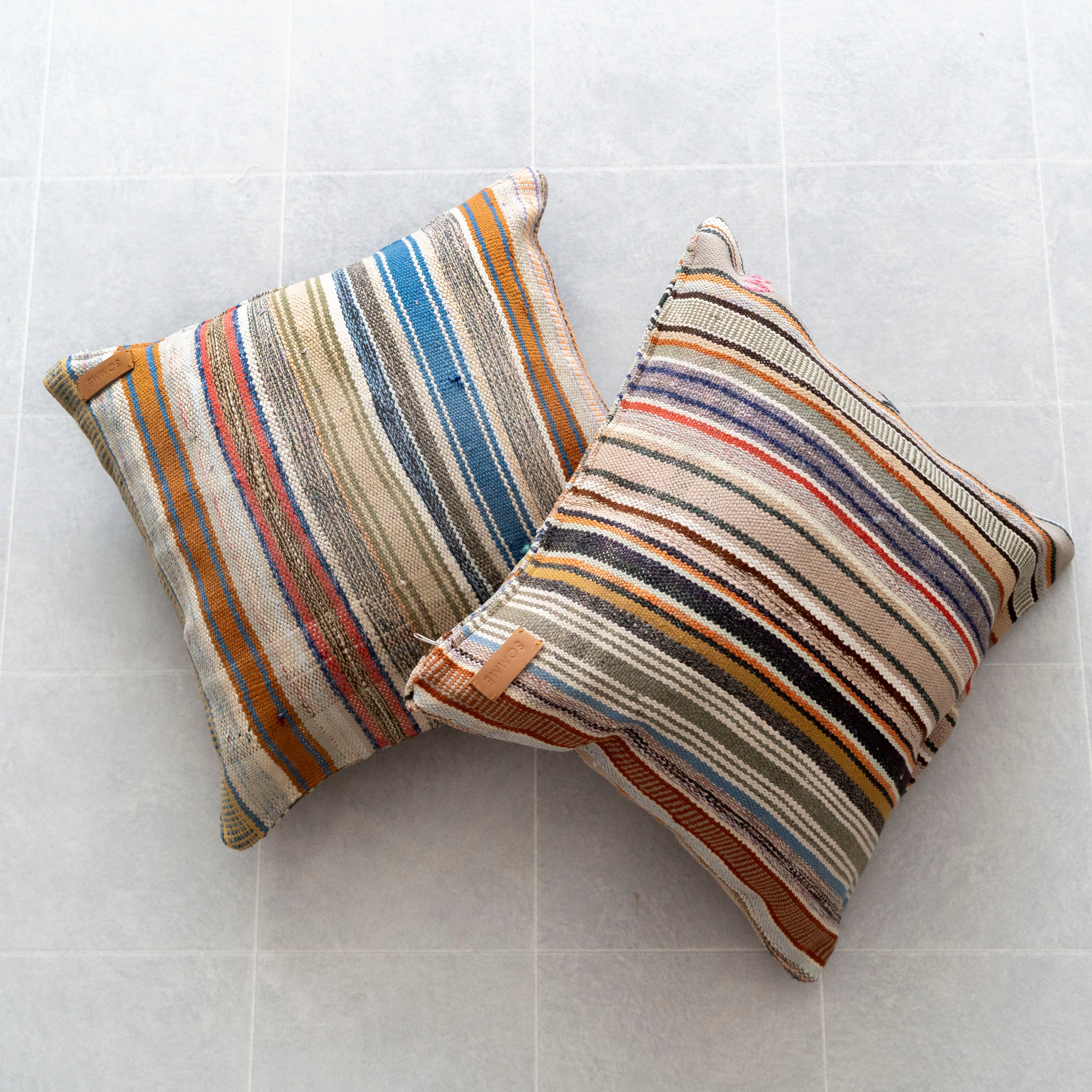 【Vintage】ハイク・クッションカバー ダブルフェイス 45cm×45cm