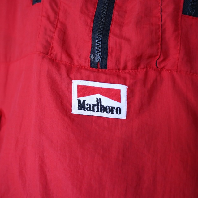 "マルボロ" multi zip tech design loose silhouette half-zip nylon pullover