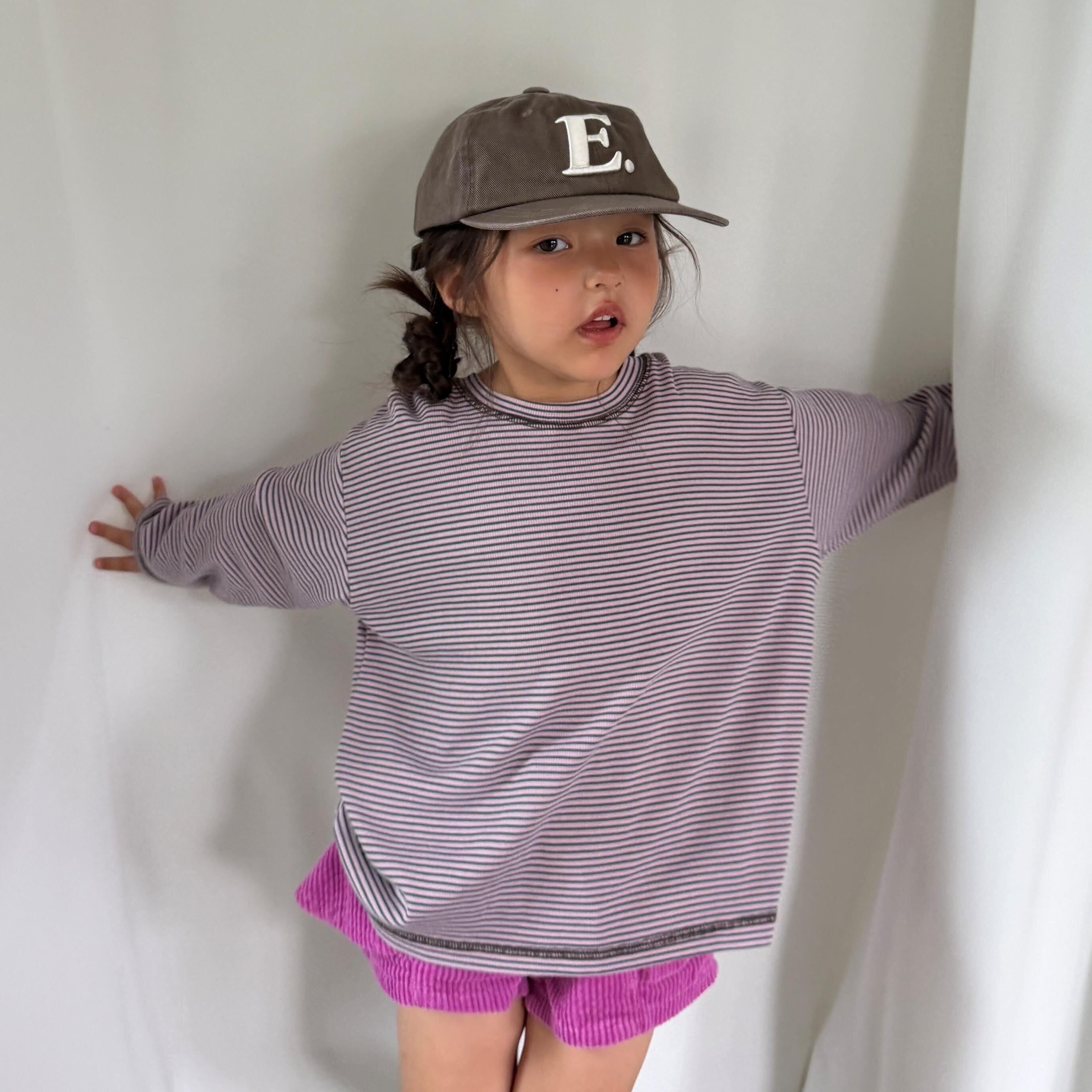 【2点送料無料】«予約»«ジュニアサイズあり»«elly molly» リブトップス 2colors