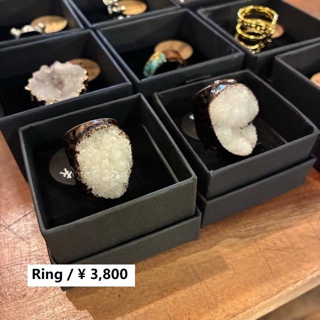 TOPANGA Jewelry 　ジェムストーンリング　クリスタル　全2種　14号　15号　指輪　アクセサリー　ジュエリー　プレゼント　レディース　ギフト