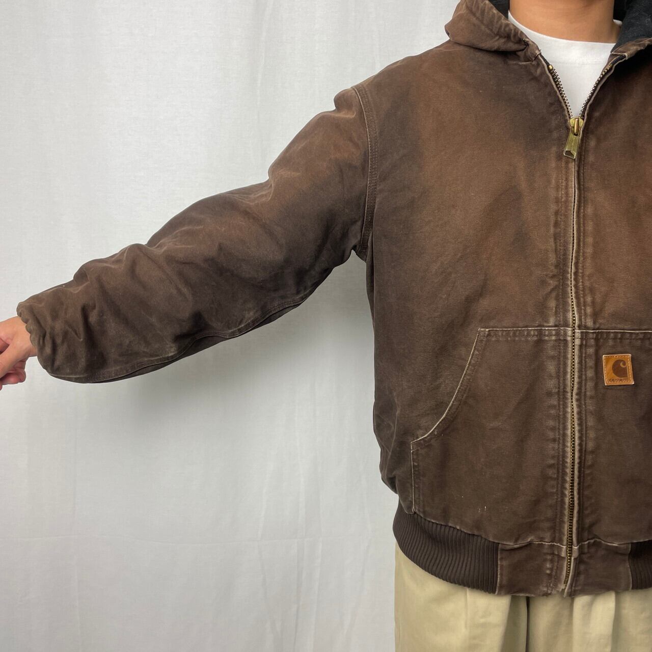 90s Carhartt アクティブジャケット M ブラウン CHT 90s Carhartt アクティブジャケット M ブラウン CHT 90年代