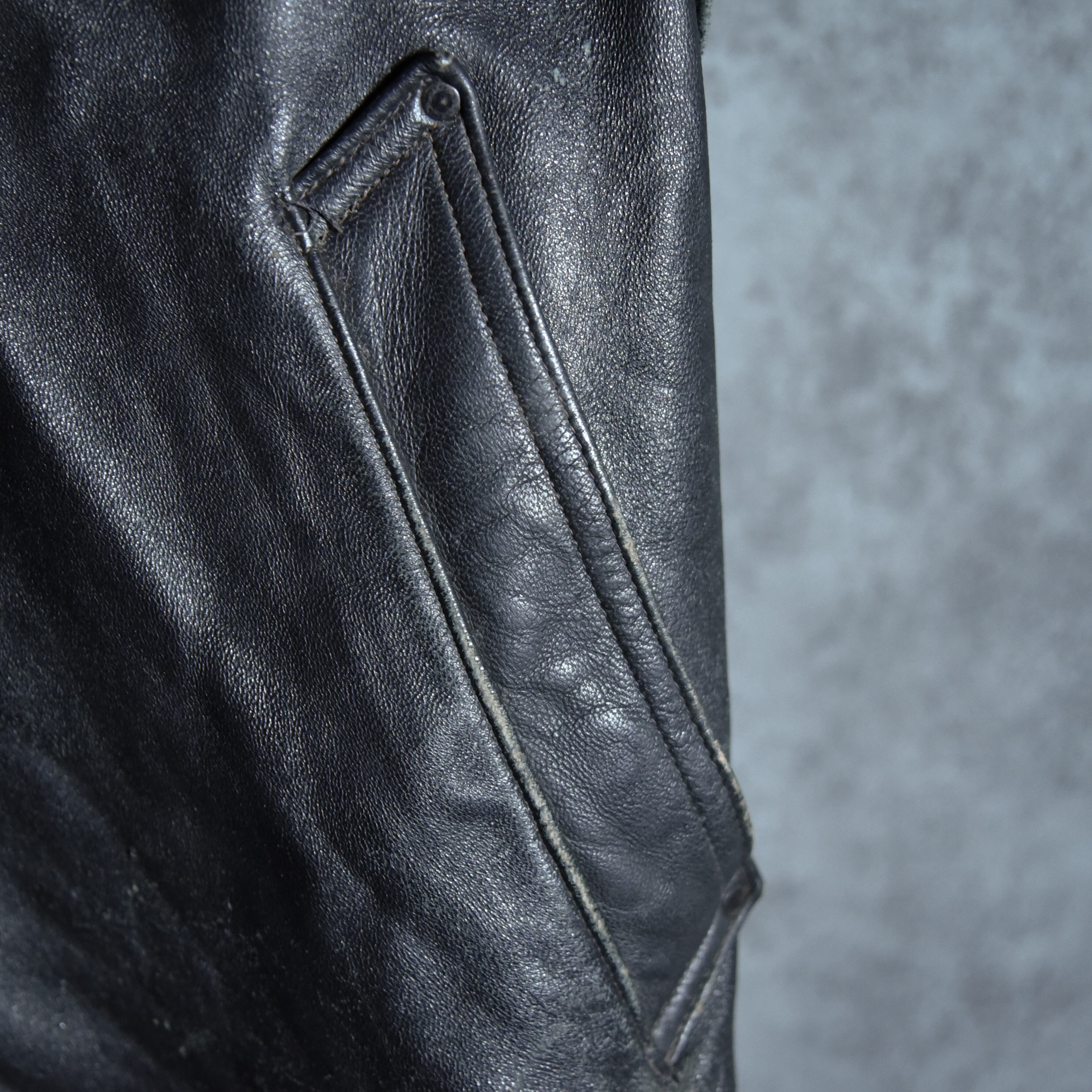 70s French Army Leather Coat フランス軍 レザー コート | mark