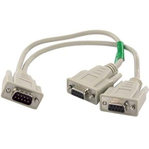 【人気】SF Cable: DB9オス - 2メス シリアル Rs232スプリッターケーブル 12インチ