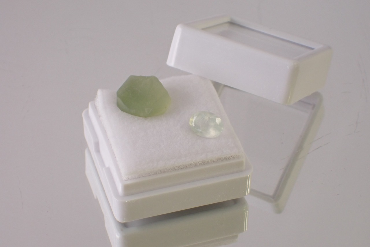 【原石セット】プレナイト　1.13ct/5.32ct　[D7-66]