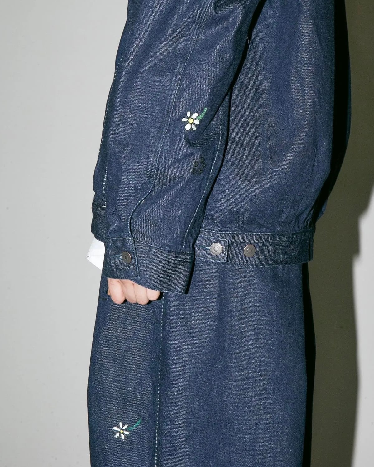 my beautiful landlet 12.5oz DENIM ZIP JACKET - One Wash BLUE-OW | nua